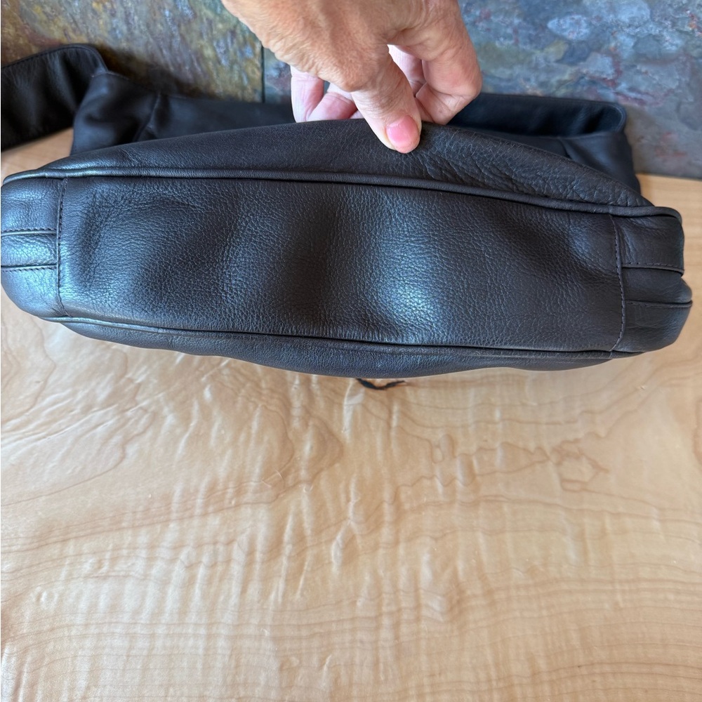 Pompeii Cecchini, made in Italy, minimalist dark brown beautifully made bag - Picture 8 of 13